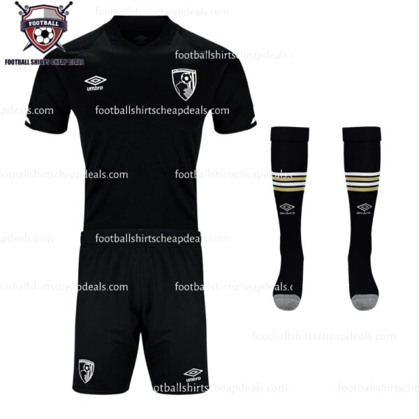 the front of Bournemouth Third Kids Football Kit 2022/23
