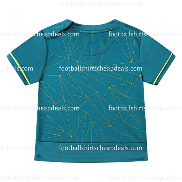 the back of Wolves Away Kids Football Shirt 2022/23