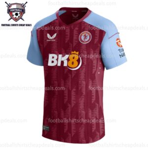 the front of Aston Villa Home Adult Football Shirts 2023/24