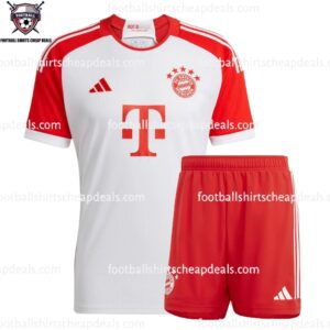 the front of Bayern Munich Home Adult Football Kit Cheap Deals 2023/24