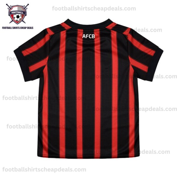 the back of Bournemouth Home Kids Shirt 2023/24