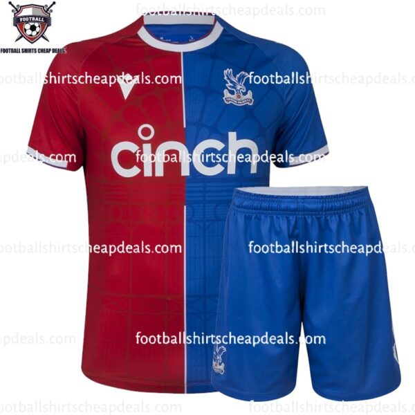 the front of Crystal Palace Home Adult Football Kit Cheap Deals