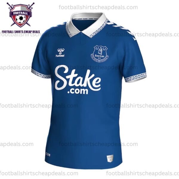 the front of Everton Home Men Shirt 2023/24