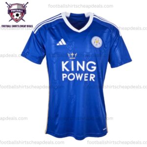 the front of Leicester City Home Men Shirt 2023/24