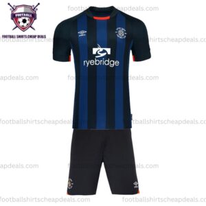 the front of Luton Town Third Kids Football Shirts Cheap Deals Kit 2022/23