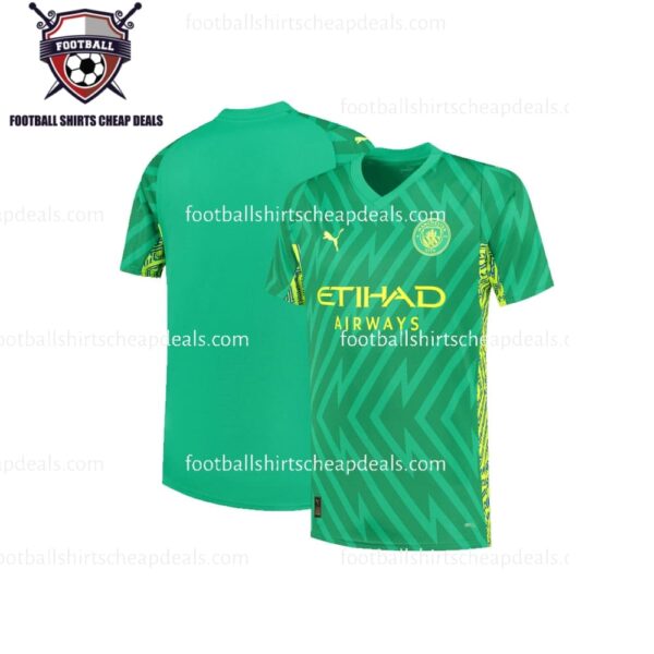 Manchester City Goalkeeper Green Adult Football Shirt 2023/24