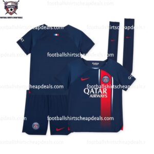 PSG Home Kid Football Kit Cheap Deals 2023/24