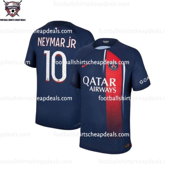 two sides of PSG Home Neymar Jr 10 Adult Football Shirts Cheap Deals 2023/24