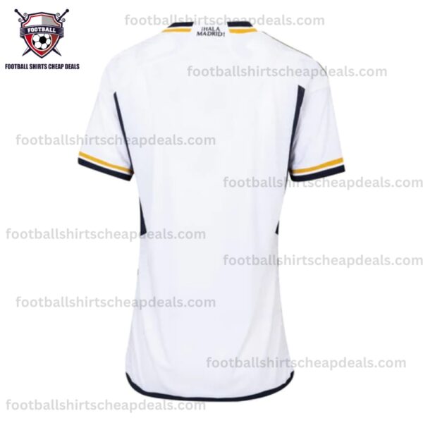 the back of Real Madrid Home Adult Shirt 2023/24