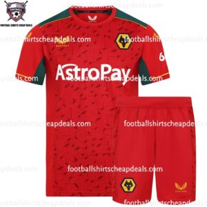 the front of Wolves Away Adult Football Kit Cheap Deals 2023/24