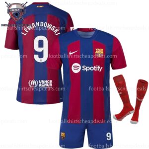 Barcelona Home Men Kit 2023-24 Lewandowski 9