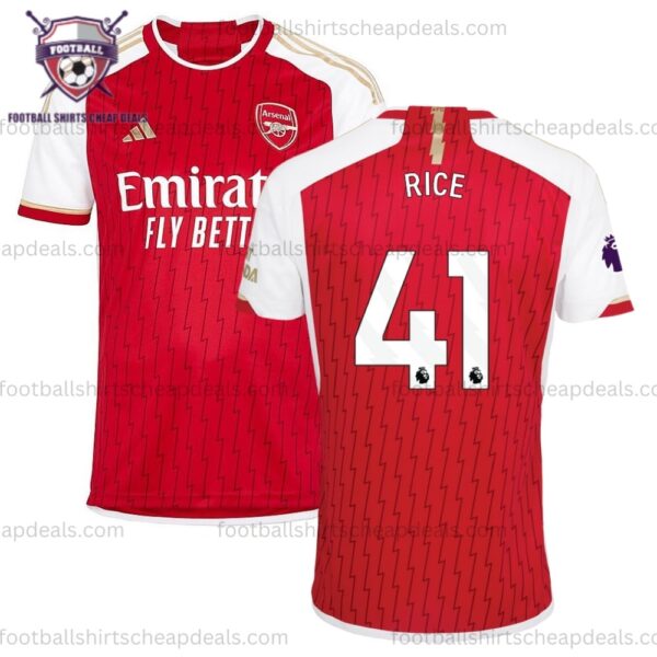 Arsenal Rice 41 Home Men Football Shirt 23 24