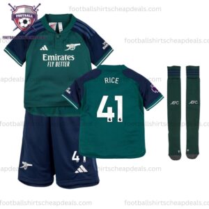 Arsenal Third Kid Kit 2023-24 Rice 41