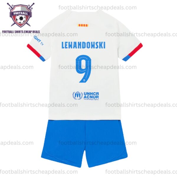 Barcelona Away Kid Kit 2023-24 Lewandowski 9